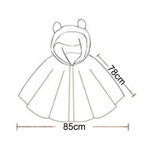 DINGANG Baby Kleinkinder Kids Badetuch mit Kapuze Duschtuch Badeponcho Sternbild Motiv (Giraffe) - 6