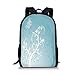 Produktbild gthytjhv Light Blue,Magical Nature Themed Ornaments Swirled Tree Branches Fantasy Butterfly Decorative,Light Blue White Boy Girl School Backpack Mens Womens Sports Bag