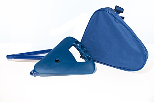 activera Siège de chasse Canne pliante Couleur bleu Hauteur du siège 70cm