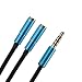 SeCro 3.5mm Audio Splitter Cable for iPhone, Samsung, LG Smartphones, Tablets, MP3 players, Bluetooth Speakers (1 Pack (Blue)) RS.299.00