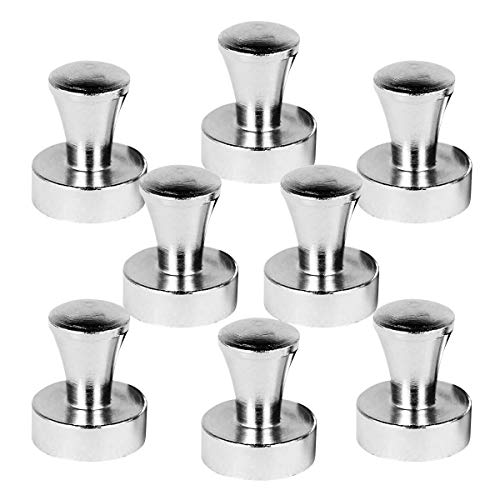 Dobee 8 Unidades Push Pin Imanes, N35 Imán Neodimio Fuerte Magnético Refrigeradores, Pizarra, Tablero de anuncios, Mapas, Calendarios, Oficina, Nevera