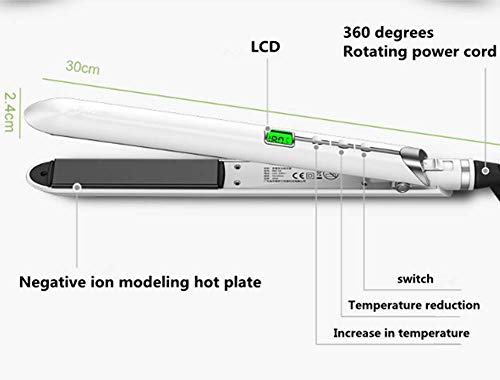 Negative Ion Hair Straightener Does Not Hurt Hair  LED Intelligent Temperature Control  Constant Temperature  Dry And Wet 2 In 1  Tourmaline Ceramic Constant Temperature Perm Does Not Hurt Hair  Fast Modeling