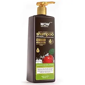 WOW Skin Science Apple Cider Vinegar Shampoo - Restores Shine & Smoothness - No Parabens, Sulphates & Silicones - 1L