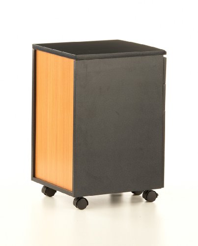 hjh OFFICE 673800 Rollcontainer EKON graphit, inkl. 3 Schübe, grundsolide Verarbeitung, optimal für Schreibtisch, Büromöbel, Schreibtisch Container, Rollkontainer Büro, Rollkontainer mit Schubladen - 5