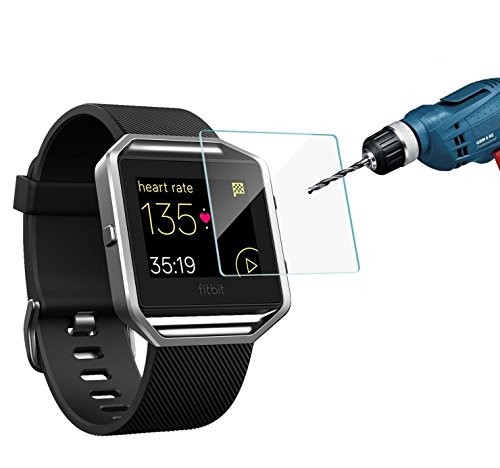 Fitbit Blaze temperiert Glasschutz, [2 Pack] KIMILAR Premium HD Clear Folie / Ultra High-Definition-unsichtbar und Anti-Blase-Crystal-Schild - 2
