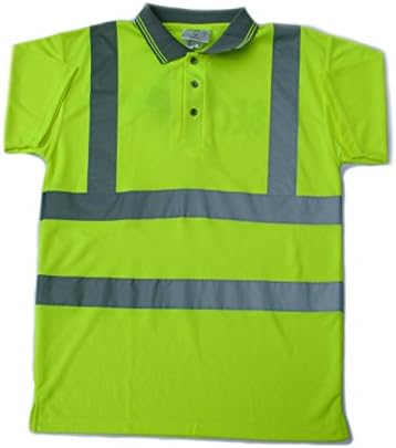 Hi Vis Yellow Polo Security Printed - XS