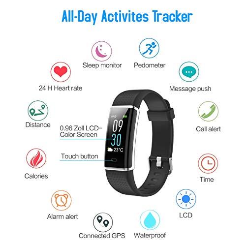 Seven S. P. A. Smartwatch Uomo Donna – Orologio Fitness Con IP68, Cardiofrequenzimetro, Saturazione Ossigeno, Notifiche Chiamate E GPS
