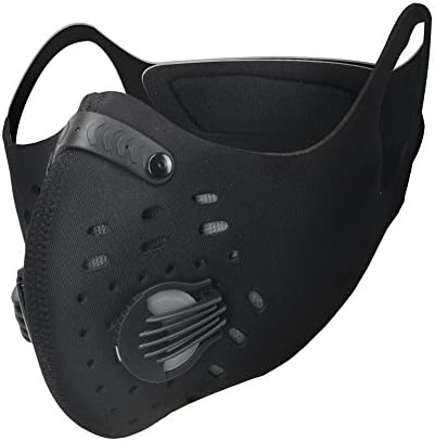 Refosian Dustproof Mask,Face Mask Filtration Exhaust Gas Anti Pollen Allergy With Breathable Mesh Cover Dust Mask Filter for Running Motorcycle and Other Outdoor Activities