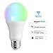 Produktbild DOOK Smart WLAN LED Lampe E27 WiFi Glühbirne,Glühbirnen Mehrfarbige Dimmbare Lampe,810 Lumen, 6500 Kelvin, WiFi Bulb Kompatibel mit Alexa Google Home IFTTT,9W, APP Fernbedienung