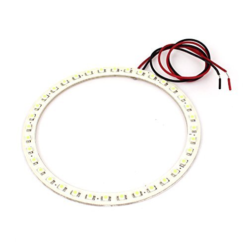 Preisvergleich Produktbild DealMux 110mm Weiß 1210 36 LEDs Auto Angel Eyes Ringlicht