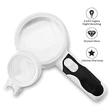 Verzerrungsfreie Glaslinse am besten für die Anzeige von feinen Details in Büchern, Zeitungen, Karten, Münzen, Briefmarken, Elektronik und Schmuck