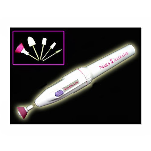 BF New Professional Portable Electric Nail Drill Battery File 4 Natural / False Nails Manicure Tool