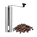 Produktbild UEETEK Tragbare Hand Kurbel aus Edelstahl Keramik manuelle Kaffeemühle Kaffeemühle (Silber)