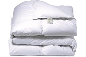 SHOBI Molina Alma 100% Piumino D' Oca 4 Punti Calore Antiallergico Ultra Bianco Alma Produzione Personalizzata (250 x 200 Matrimoniale)