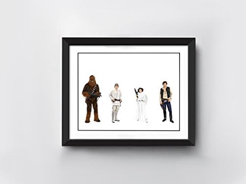 Star Wars Rebels Art Print A4 | Chewbacca | Luke Skywalker| Princess Leia | Han Solo | Hand Drawn Illustration
