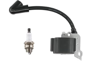 HURI Zündspule mit Zündkerze für Stihl BG55 BG65 BG85 BG45 BG46 BR45 SH55 SH85 Gebläse # 4229 400 1300
