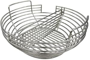 YNNI KAMADO TQKAB25 Panier à cendres pour grilles de 63,5 cm + Grille de séparation centrale amovible