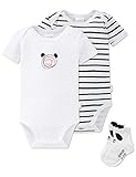 unisex Cupcake-Set bestehend aus zwei Kurzarm-Babybodys und einem Sockenpaar aus der SCHIESSER-Serie \