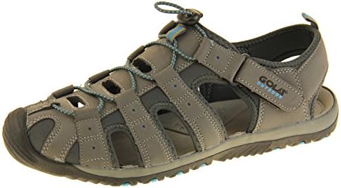 Footwear Studio Gola Mens Outdoor Walking Sports Sandals Amp648 Grey, Black & Blue UK 11