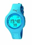 Puma Damen-Armbanduhr Digital Loop Neon Blue Quarz A.PU910801001