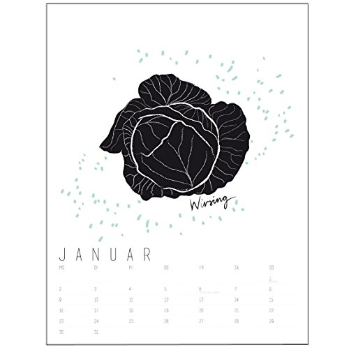 PET Küchenkalender 2017 mit 12 Rezepten 29,5x40cm - 2
