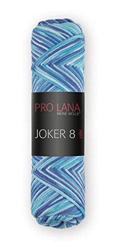 NEUE FARBEN!!! 50g L&K Joker8 color, Schul- und Topflappengarn - Farbe 522 blau-color