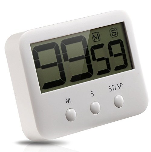 Metene Digital-Küche-Timer mit großem LCD-Display und lautes Alarmsystem