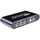 Scaler 1080P Full HD YPbPr Component Video and Stereo Audio R/L to HDMI Converter Upscale Adapter for DVD Player, olde camera,PSP, Xbox and Wii etc