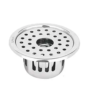 Lipka Stainless Steel Cockroach Trap Round with Hole (4 inches)