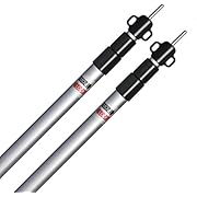 WRPS set of 2 telescopic pole made of aluminium, freely adjustable from 95 to 230 cm.