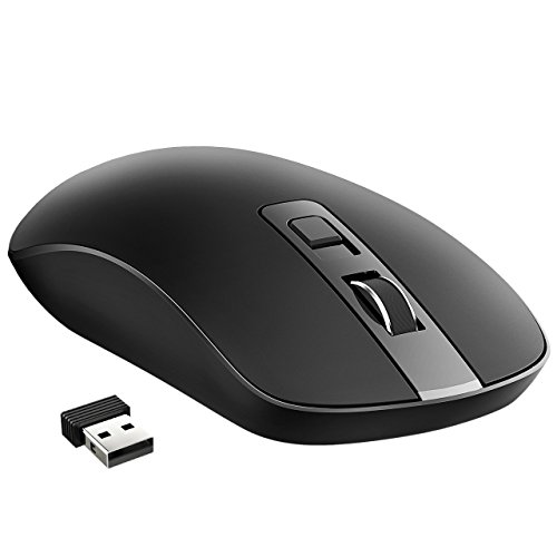 VicTsing Rat  n Inal  mbrico Delgado  2 4G con Receptor Nano  Pusaciones Silenciosas  3 Niveles de CPI  Acabado Amitoso al Piel  Perfecto para PC  Port  til  Computadora  Ordenador y Mac      Nueva Versi  n 