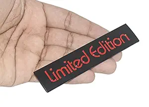 Incognito Limited Edition Emblem Sticker for All Cars, Metal (Black with Red)