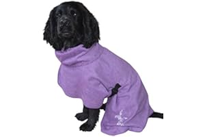 Arcadian Microfibre Dog Robe. Quick-Drying and Super-Absorbent. Easy To Use, Comfortable, Adjustable Straps.