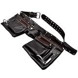 Doppelt vernäht und mit Nieten verstärkt - verstellbarer Gürtel mit Doppelschnalle