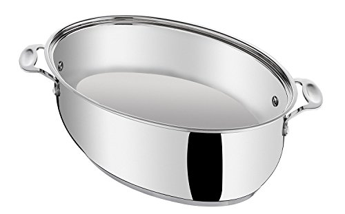 Tefal E85706 Jamie Oliver Edelstahl 2in1 Multi Bräter 8,5 L – 38×25,5 cm, Induktionsgeeignet, mit Induktionsdeckel 4,5 L (Deckel als Pfanne nutzbar) - 3