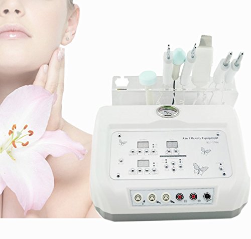 Denshine 4 In 1 Multi Function Derma Beauty Machine Ultrasound Diamond Microcurrent Dermabrasion Rejuvenation Skin Scrubber Machine Skin Spa