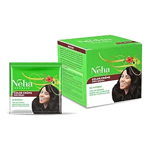 Neha Color Crome Hair Color - 150ml + 150ml (Dark Brown)