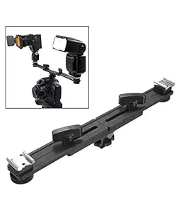 SHOPEE 13 inch Twin Speed Light Flash Hot Shoe Mounting Foldable Multi Angle Bracket Mount Holder Studio