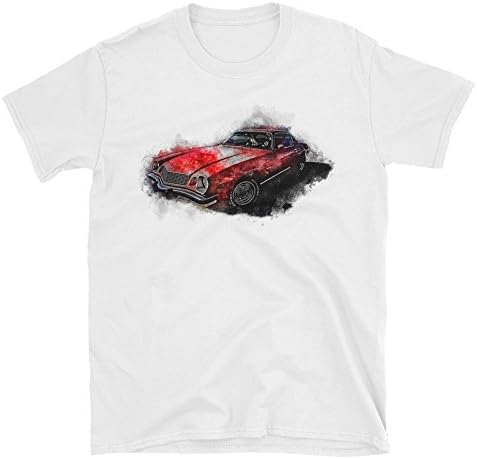 Chevy Camaro T-shirt Vintage Car Muscle Car Men's White 100% Eco Cotton Tee