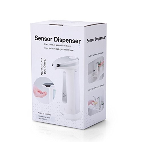 Iafer Automatik Seifenspender Flüssigseifenspender mit integriertem Infrarot – Sensor 340ml Fassungsvermögen - 7