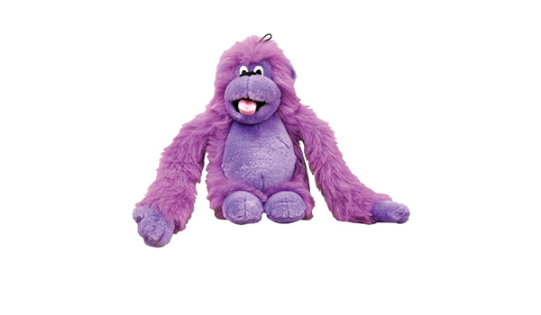 purple monkey dog toy