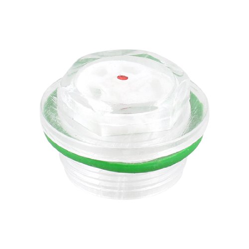 Klar grüner Gummi Unterlegscheibe Kunststoff Öl Wasserwaage Schauglas 27 mm für Air Kompressor