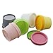 15 Pcs 50ml Plastic Empty Refillable Travel Cosmetic Hair Gel Hair Mask Containers Face Cream Lotion Jar Container Box with Lid
