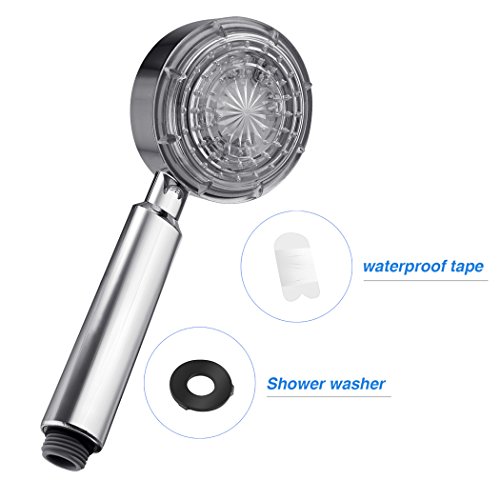 Ancheer AM-SH005 Duschkopf handbrause wasserspar mit 7 Farben - 2