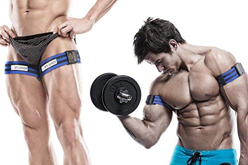 Occlusion Training Bands by BFR Bands, PRO Model, 2 Pack, Blood Flow Restriction Bands Give Lean & Fast Muscle Growth without Lifting Heavy Weights - Strong Elastic Strap + Quick-Release Cam Buckle