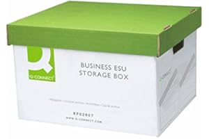 Cajon q-connect carton para 3 cajas archivo definitivo a4 lomo 100 mm montaje automaticomedidas interior 327x387x250mm.