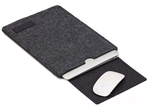 Huawei MateBook X Laptop Liner Bag, AVIDET 13,3 Zoll Schock-Absorption Soft Notebook Felt Bag für Huawei MateBook X (Dunkelgrau)