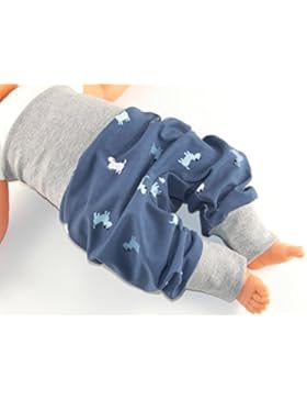 Lange Pumphose Größe 56/62 Baby Hose Mitwachshose Motiv: Hund