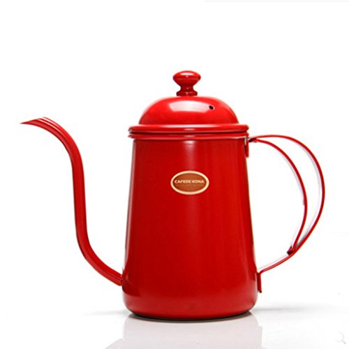 spécifications acier inoxydable Style européen  Petit pot  Rose/Rouge/Vert café pot-B