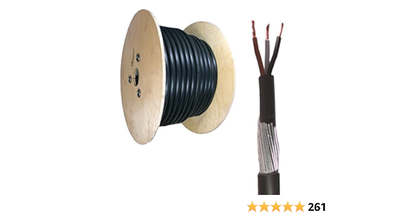 2 5mm 3 Core Swa Armoured Cable 50 Meters 6943x Amazon Co Uk Diy Tools